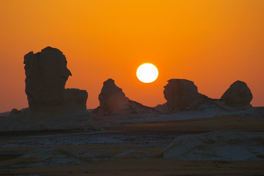 Coucher de soleil du desert