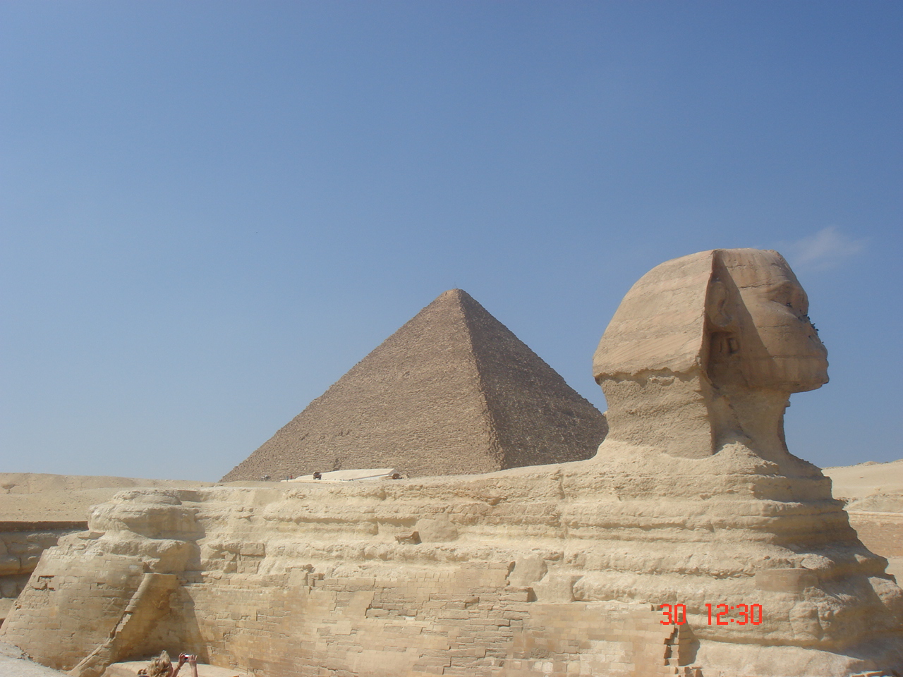 le fameux sphinx de Gizeh