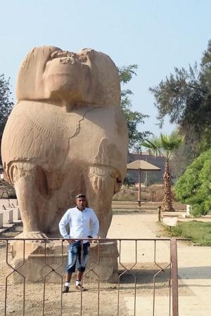 Statue de thot à Hermopolis